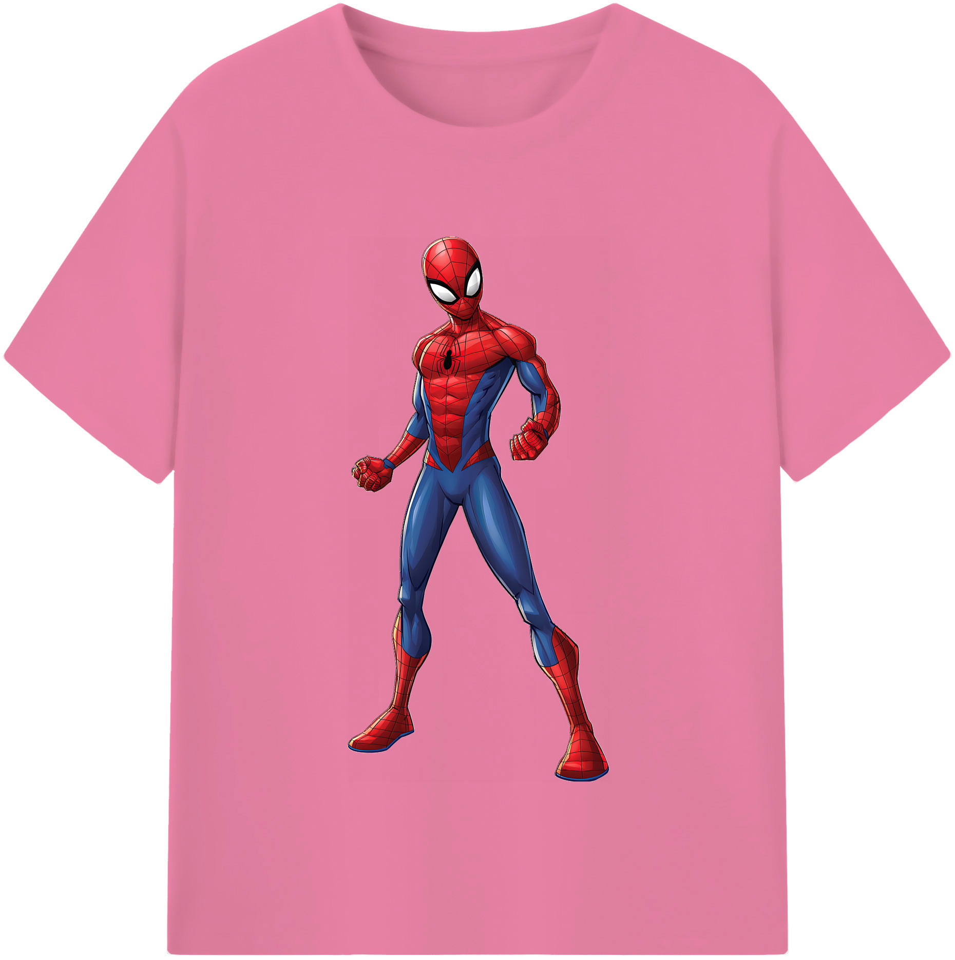（画像用） Spider Man スパイダーマン 綿100％半袖Tシャツ（フロントプリント）